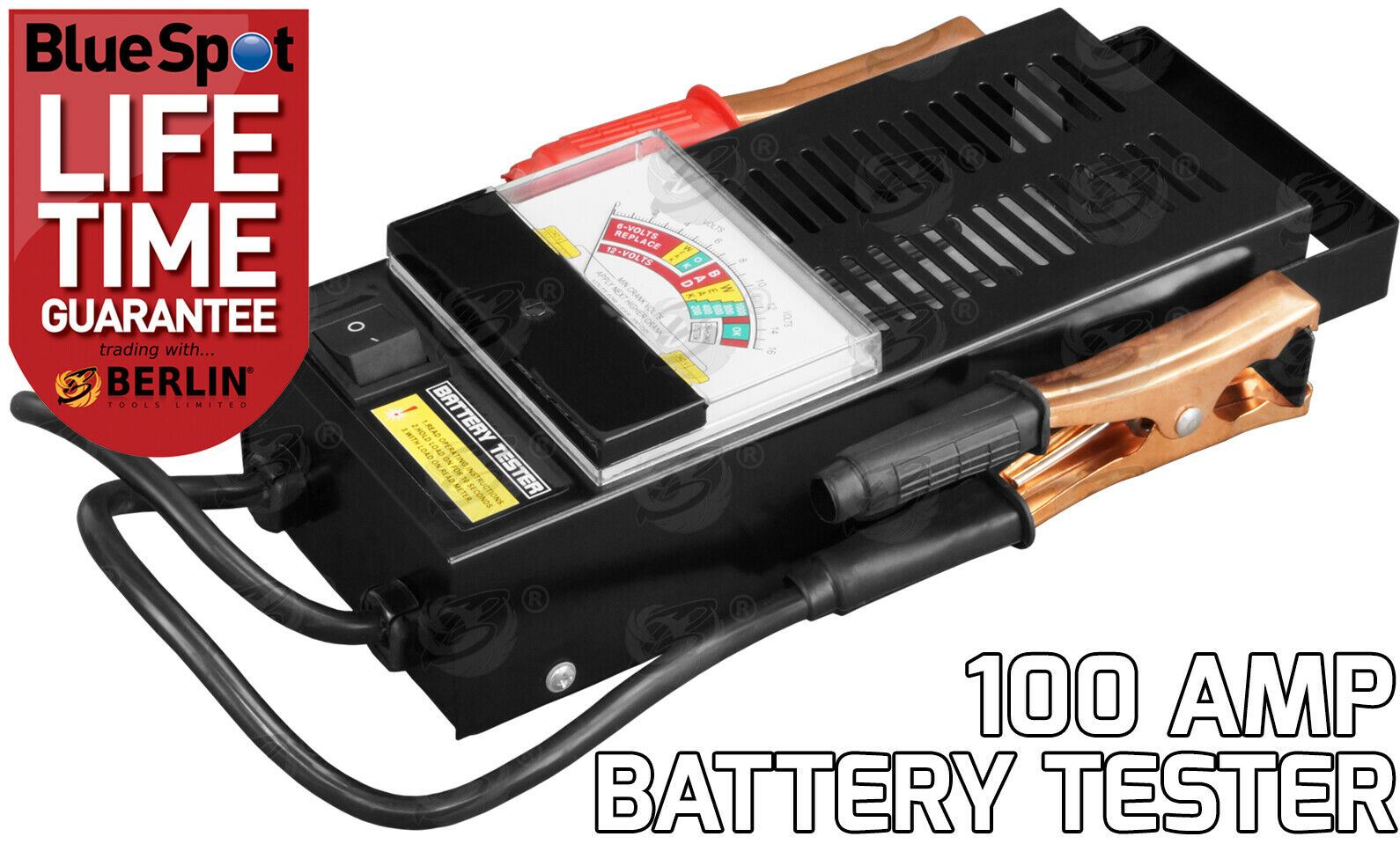 BLUESPOT 6V - 12V 100AMP BATTERY TESTER