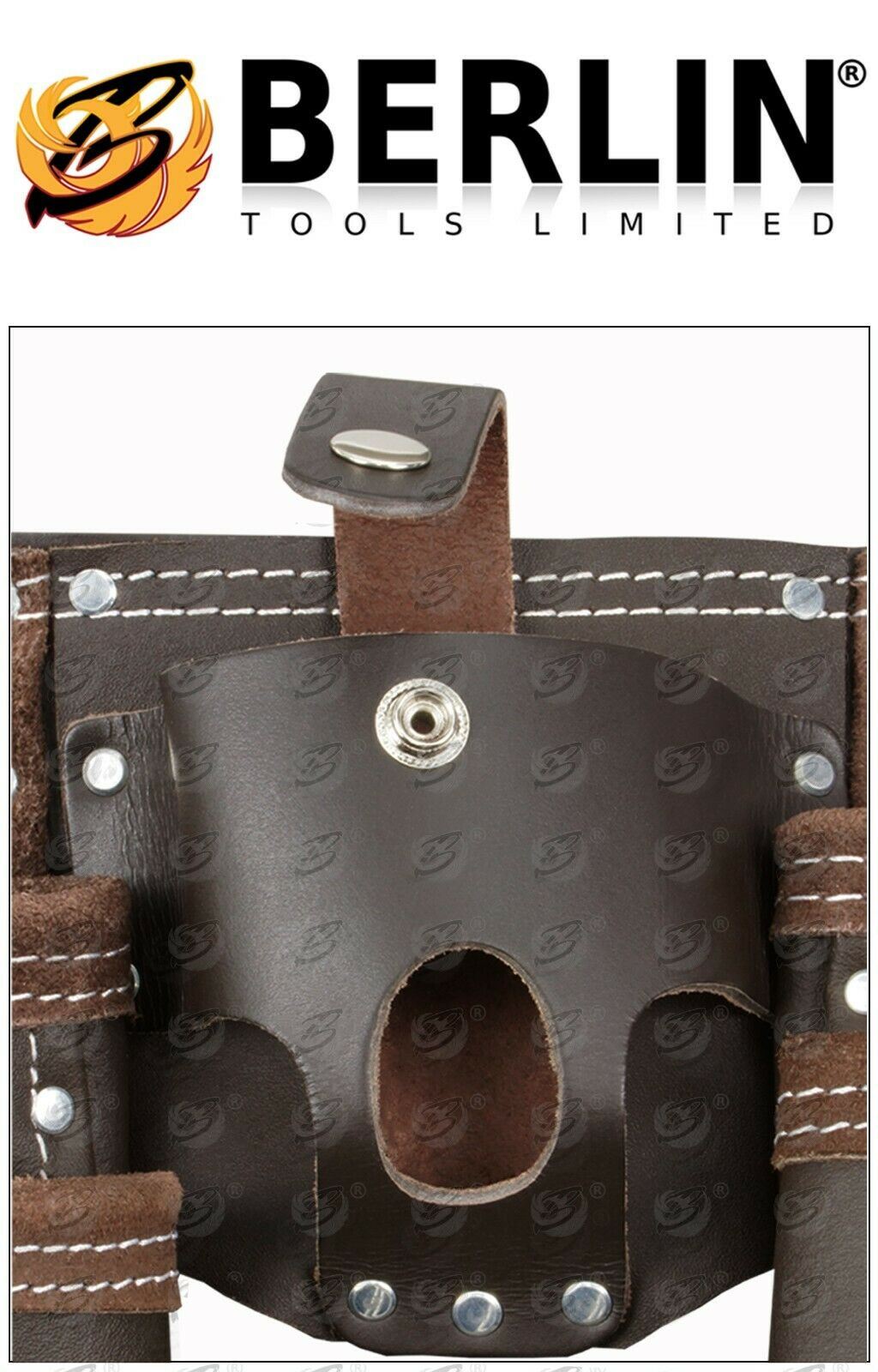 BERLIN 11 POCKET DOUBLE LEATHER WORK BELT