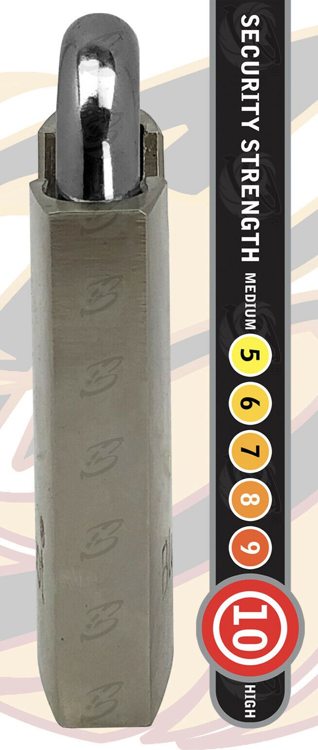 BLUESPOT 60MM SHROUDED SATIN FINISH PADLOCK