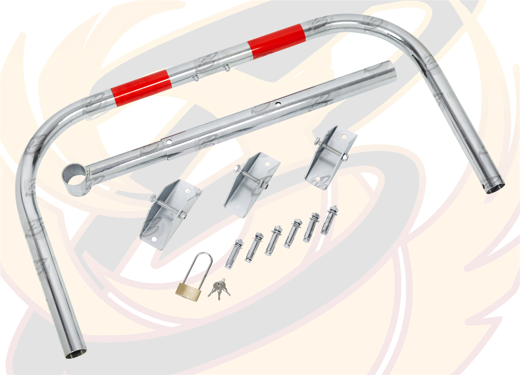 BlueSpot Lockable Folding Parking Barrier ( 77091 )