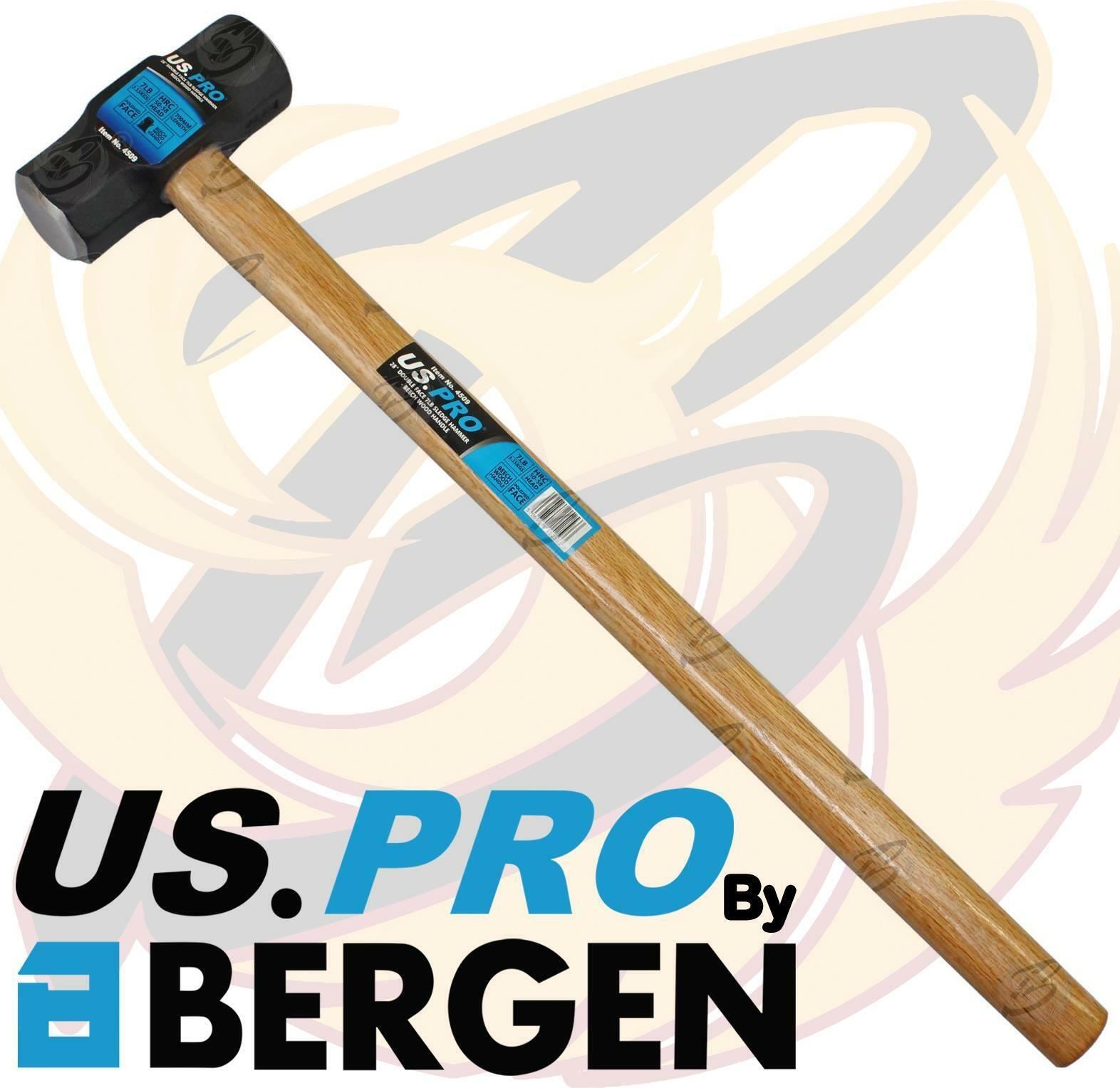 US PRO 3.15KG 36" LONG BEECHWOOD SLEDGE HAMMER