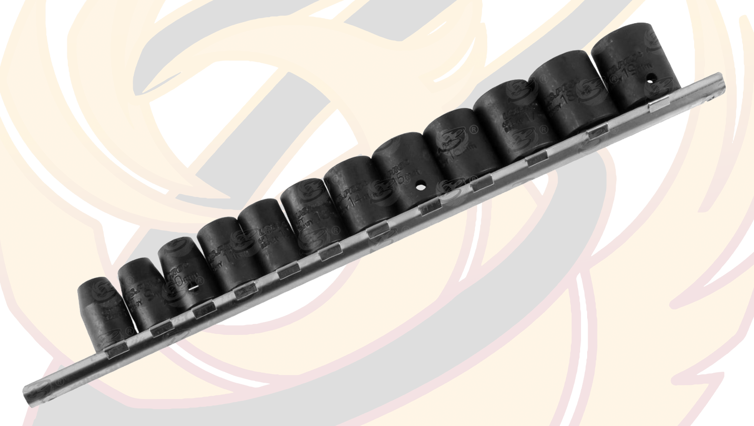 US Pro 3/8"Inch Drive Impact Socket Set Shallow Impact Sockets 8mm-19mm 6 Point 3834  3834