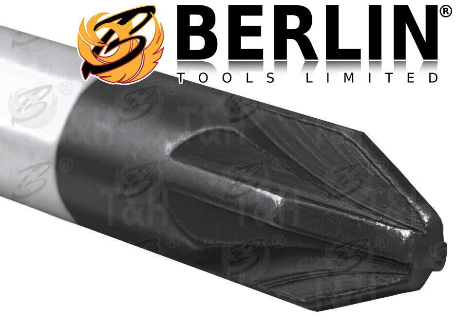 US Pro 5 Piece Extra Long Magnetic Screwdriver Set ( Slotted - PHillips - Pozidrive ) 1534