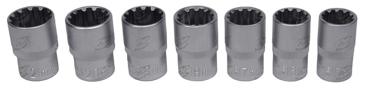 BlueSpot 19 Piece 1/2" Drive Gear Lock Sockets 8mm - 32mm 01554