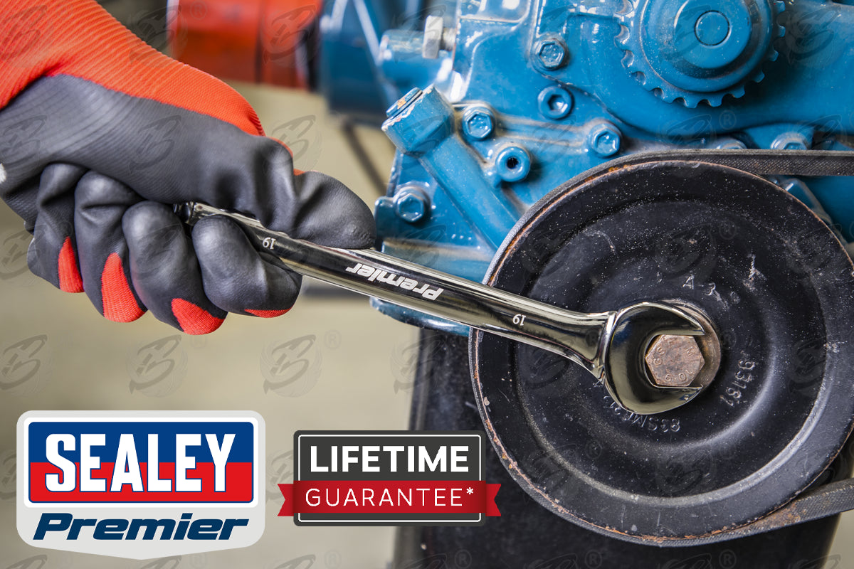 SEALEY 12PCS COMBINATION SPANNER SET ( OEPN & RING END ) ( 8MM - 19MM )