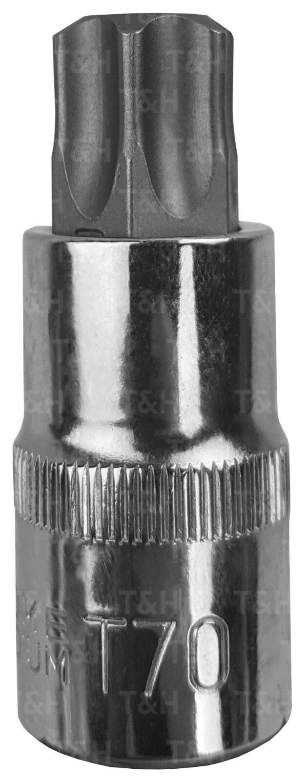 BERGEN  T70 1/2" DRIVE 55MM LONG TAMPERPROOF TORX BIT SOCKET ( SINGLE )