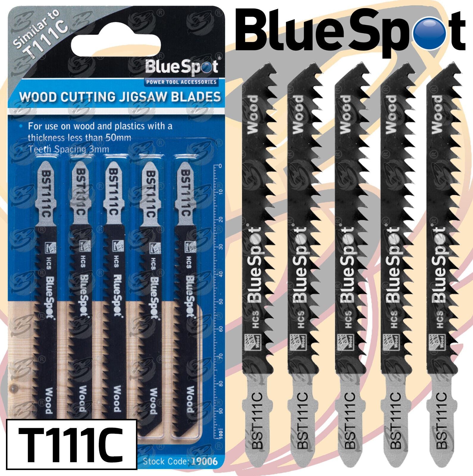 BlueSpot T111C 8Tpi Jigsaw Blades 19006