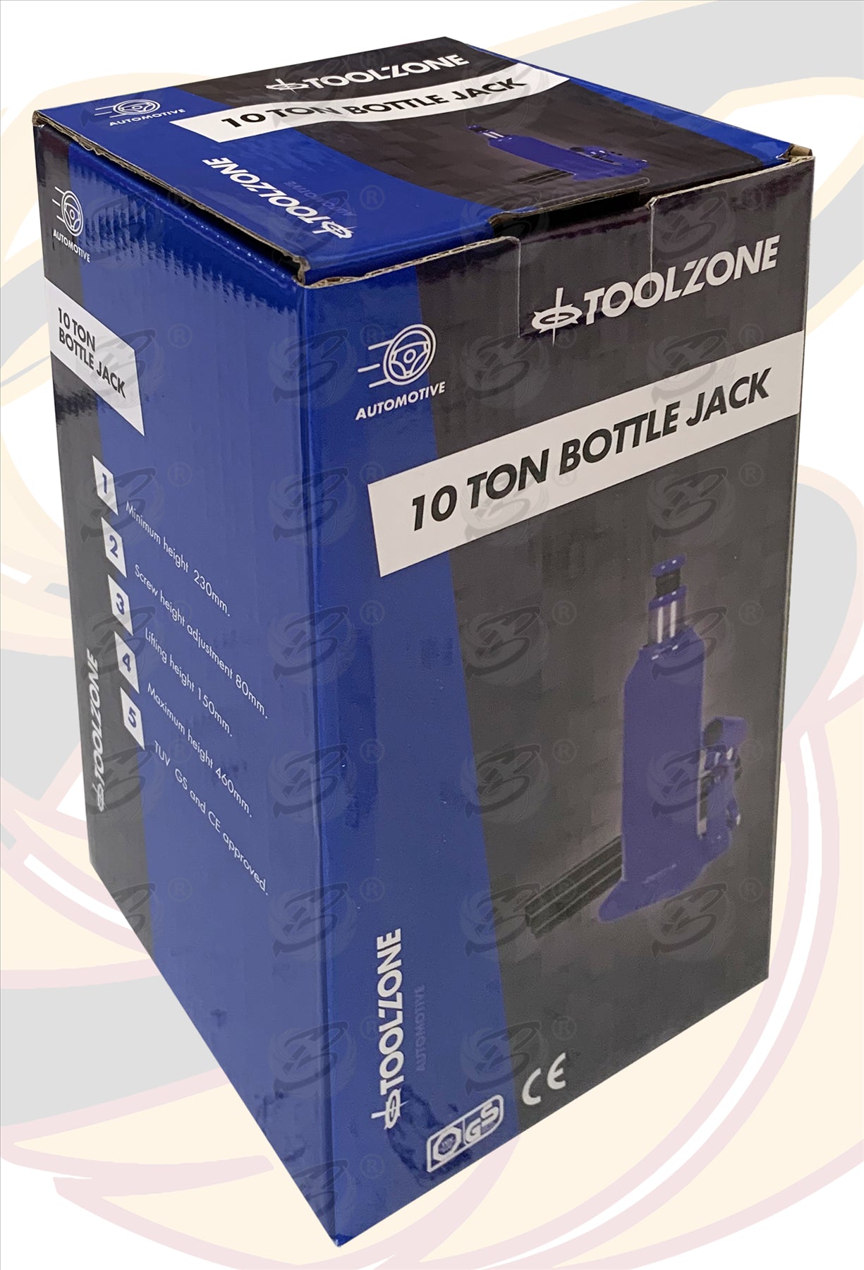 TOOLZONE 10 TON BOTTLE JACK