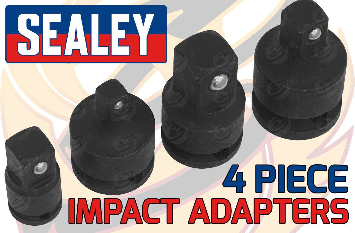 SEALEY 4PCS IMPACT SOCKET ADAPTERS ( 1/4" - 1/2" )