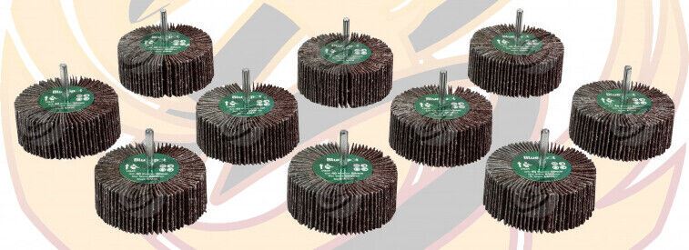 BlueSpot 10 Piece Flap Wheel Discs ( 40 Grit - 80mm ) ( 19624 )