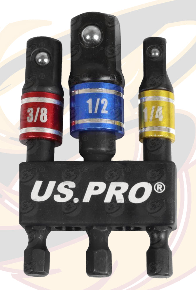 US PRO 3PCS IMPACT DRILL ADAPTER