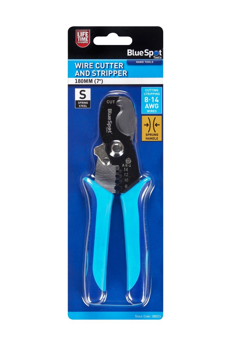 BlueSpot 180mm (7") Wire Cutter And Stripper ( 08015 )