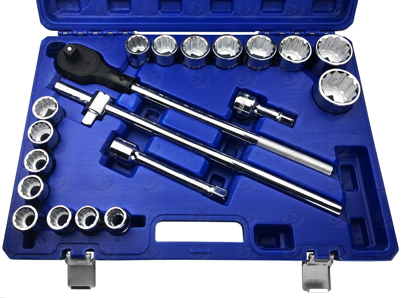 US Pro 20 Piece 3/4" Drive 12 Point Socket Set 19mm - 50mm  1383