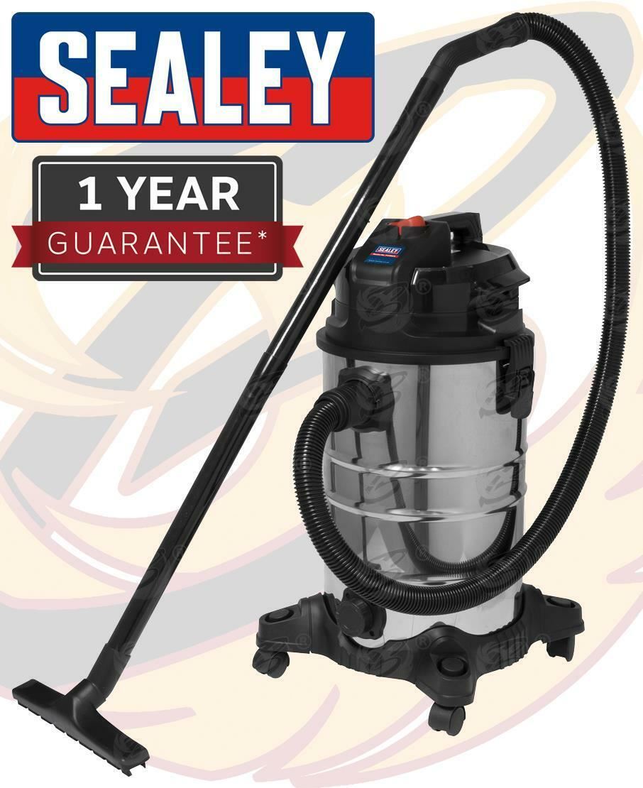Sealey 30L Wet & Dry Vacuum Cleaner 1000W 230V ( PC30LN )