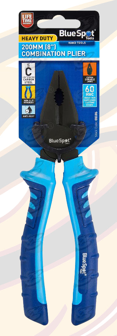BLUESPOT 200MM (8") HEAVY DUTY COMBINATION PLIER