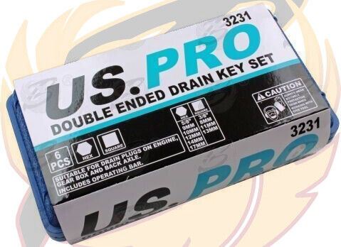 US PRO 8PCS OIL FILTER WRENCH & DRAIN PLUG KEY SET
