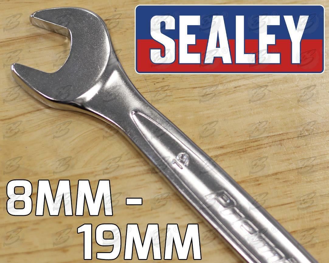 SEALEY 12PCS COMBINATION SPANNER SET 8MM - 19MM