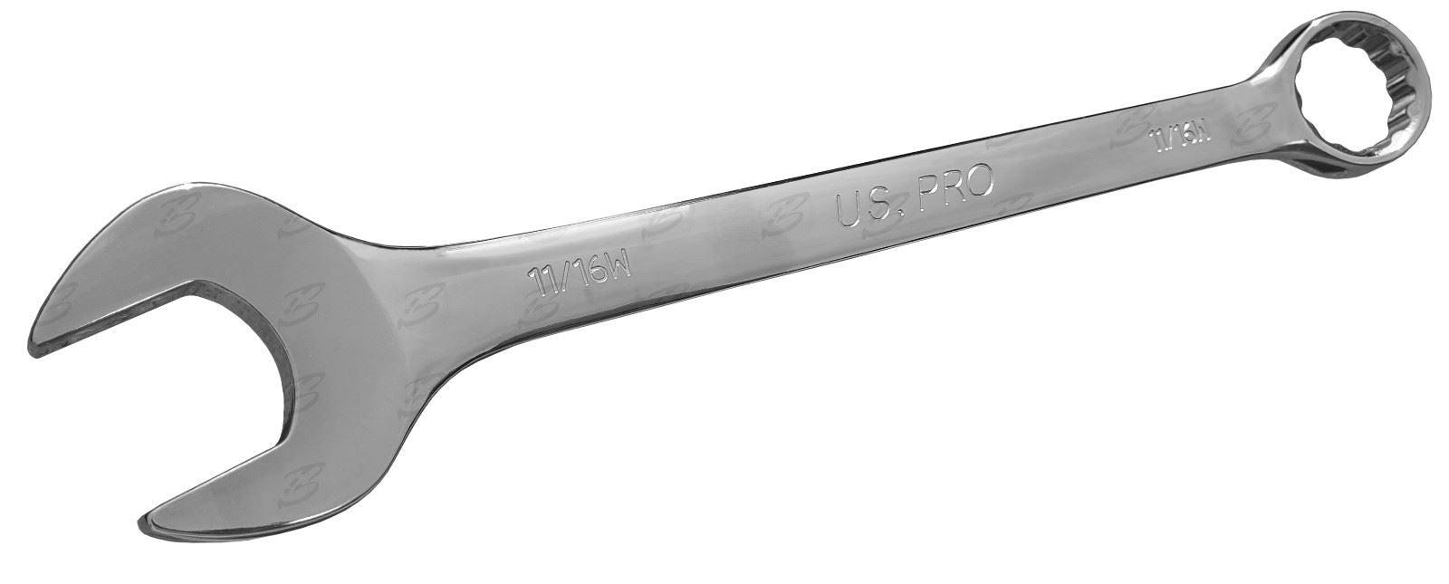 US PRO 10PCS WHITWORTH COMBINATION SPANNERS 1/8" - 11/16"