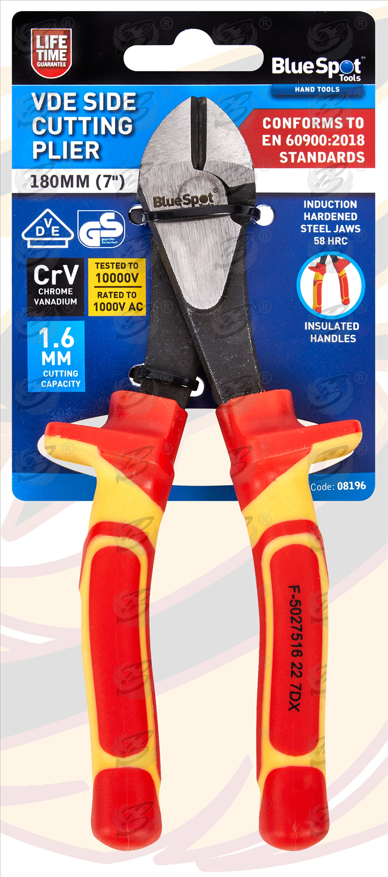 BLUESPOT 3PCS VDE PLIER SET ( COMBI - CUTTERS - LONG NOSE )