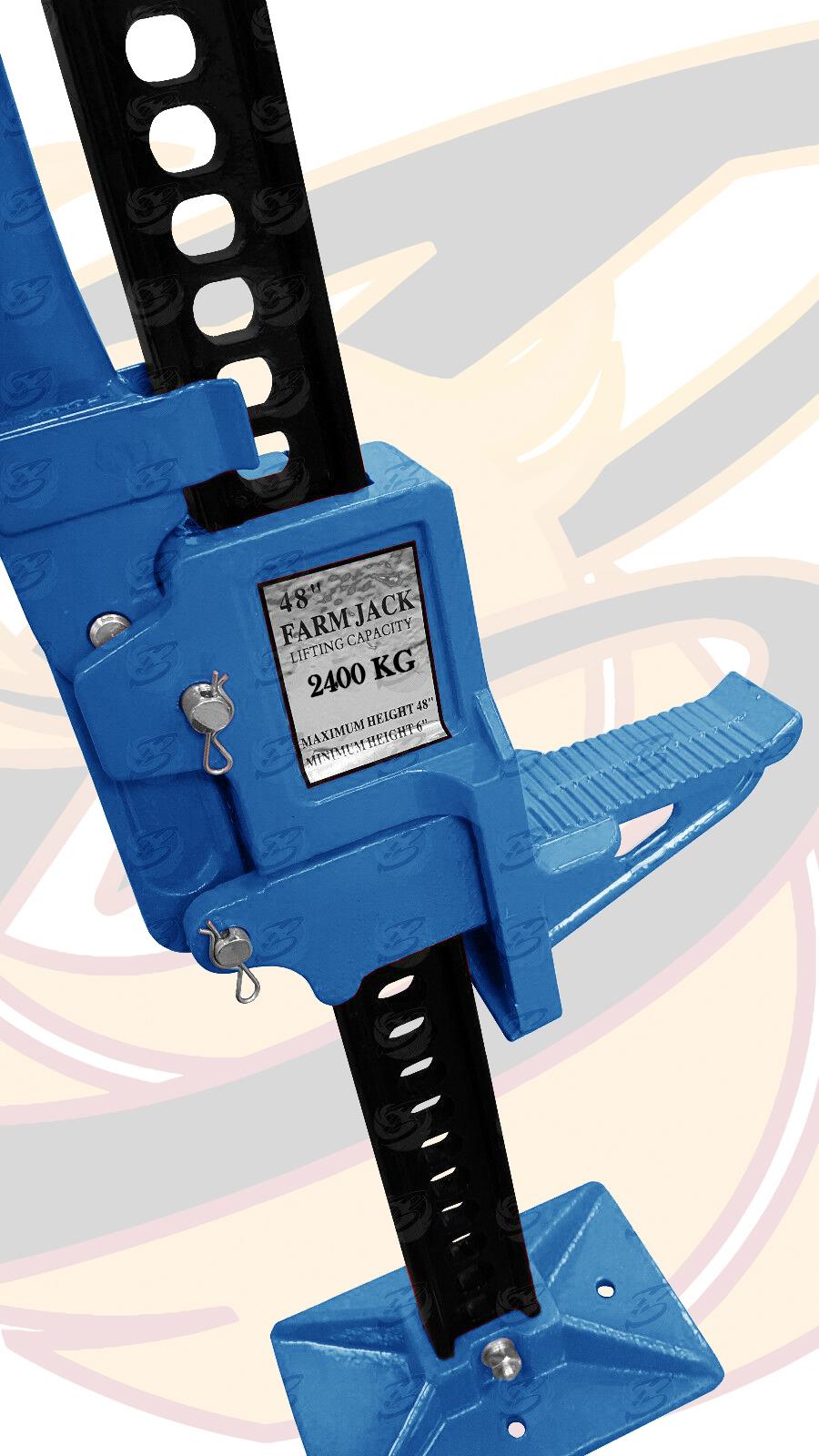 Toolzone Heavy Duty 1200mm (48") Hi-Li Foot Tractor Jack Farm Jack 2.4 Tonne Hoist AU157