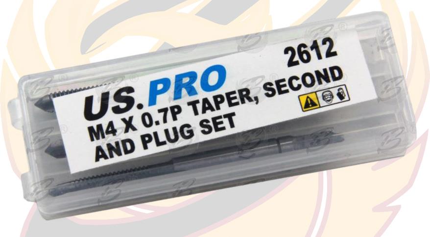 US PRO M4 x 0.7P TAPER, SECOND & PLUG SET