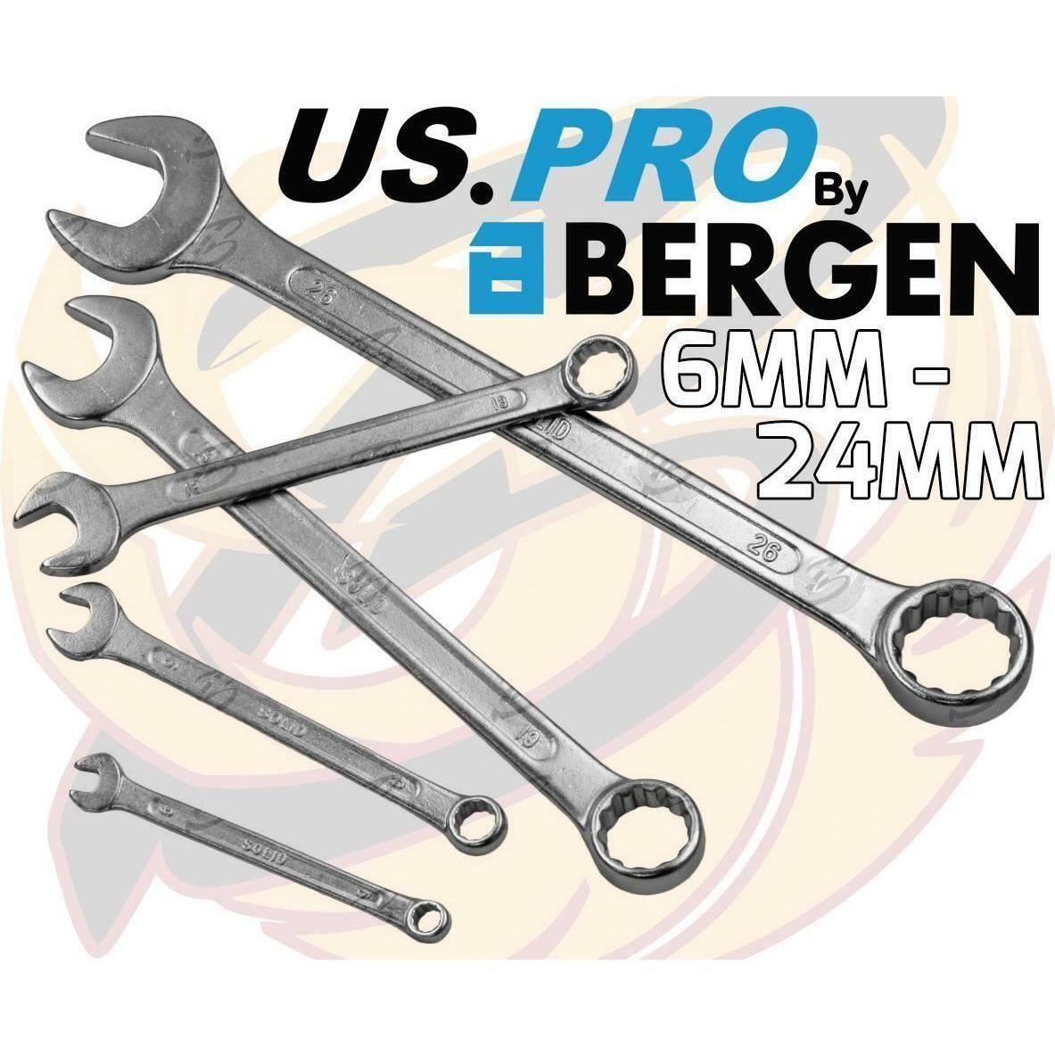 US PRO 14PCS COMBINATION SPANNER SET 6MM - 26MM