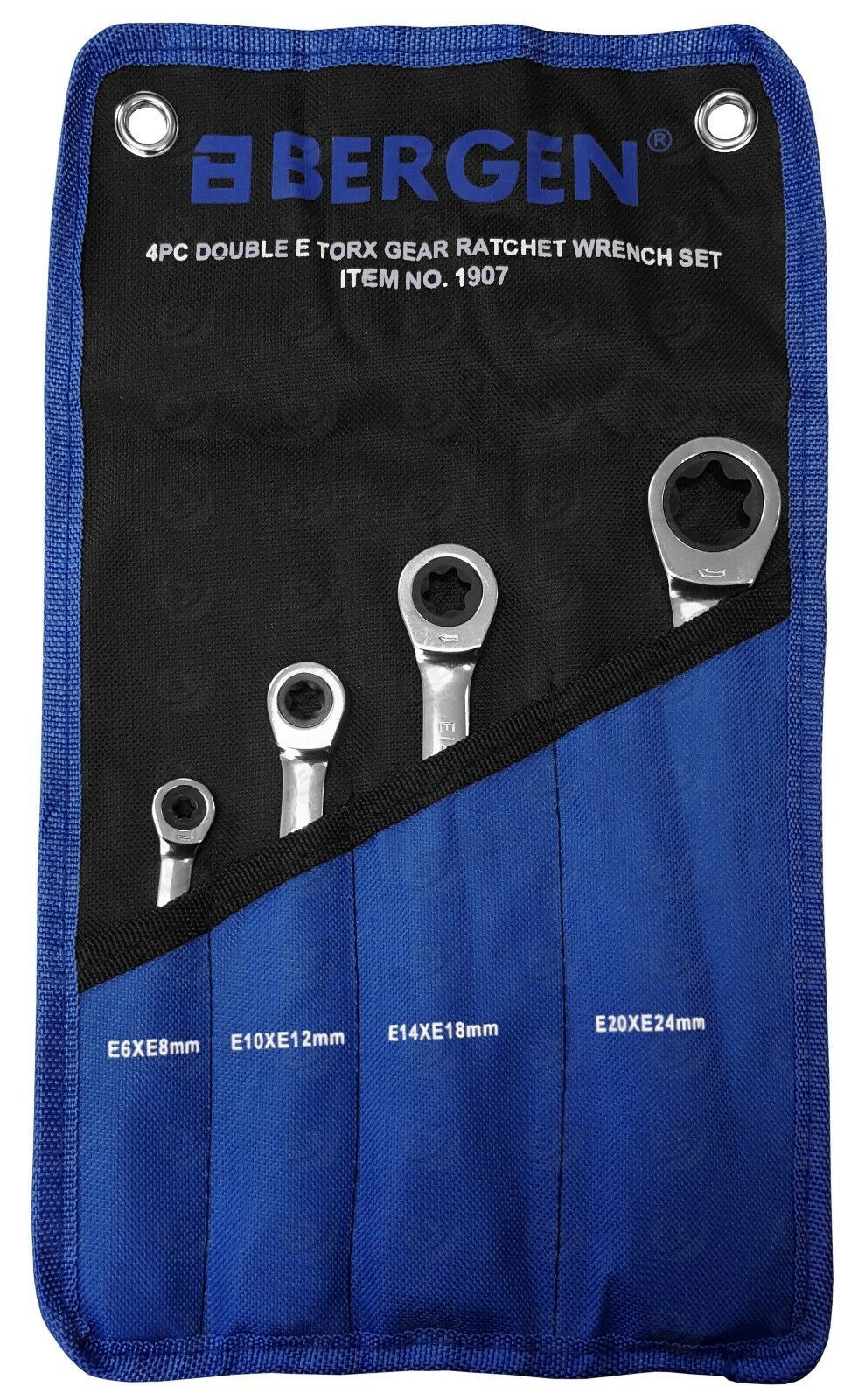 US PRO 4PCS RATCHET E - TORX SPANNERS E6 - E24