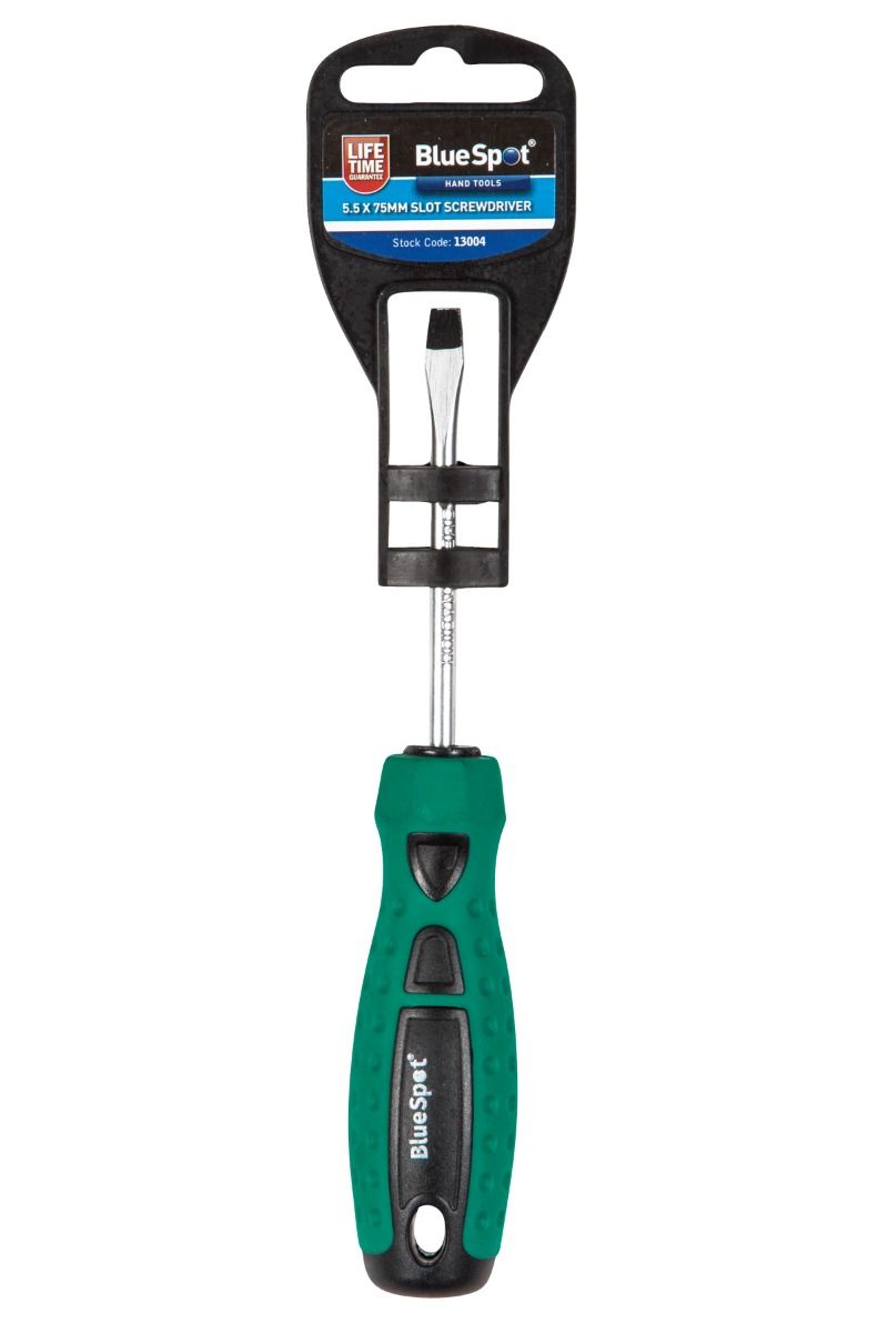 BlueSpot 5.5 x 75mm Slotted Screwdriver With A Manufacturers LifeTime Guarantee 13004