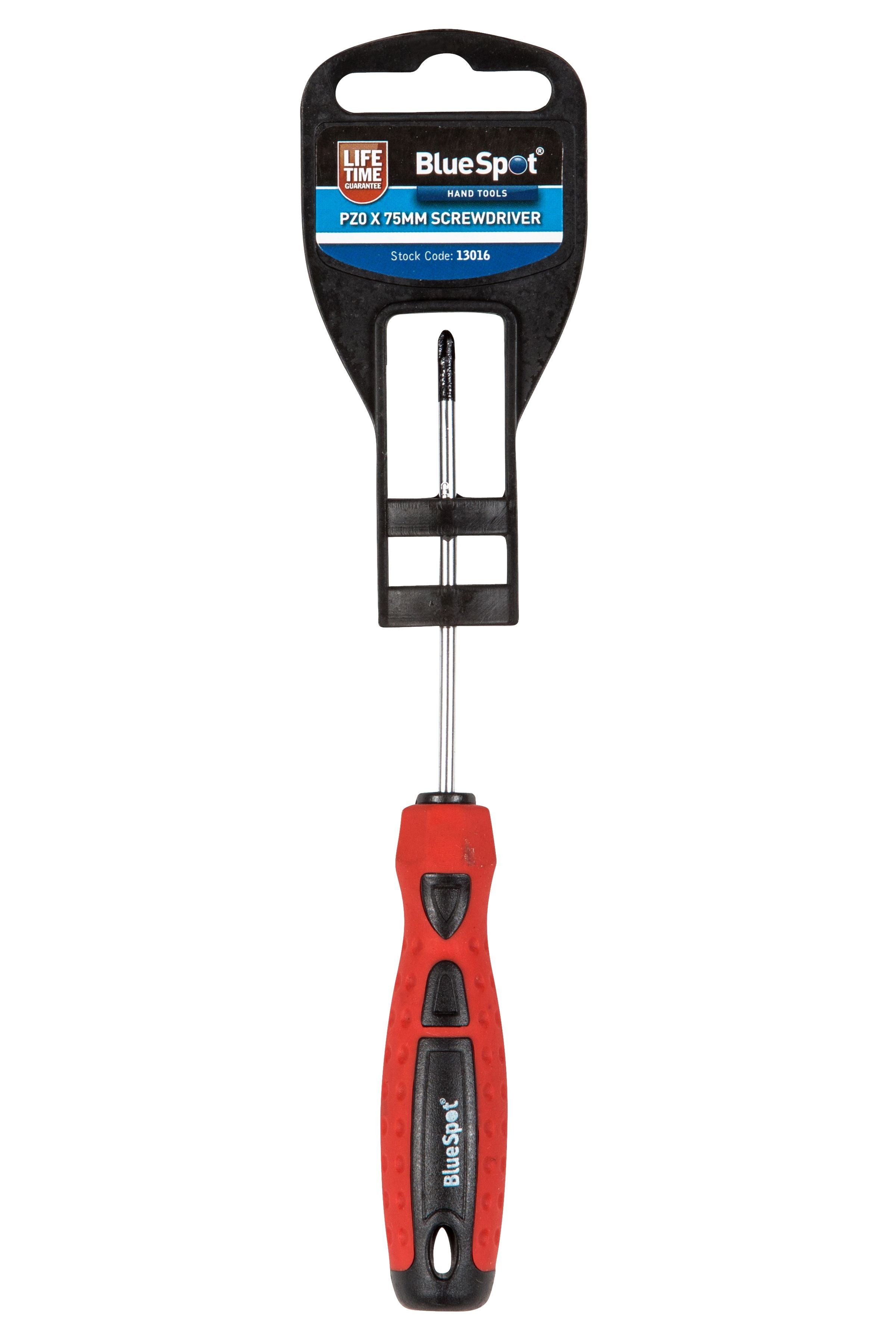 BlueSpot PZ 0 x 75mm Screwdriver With A Manufacturers LifeTime Guarantee 13016