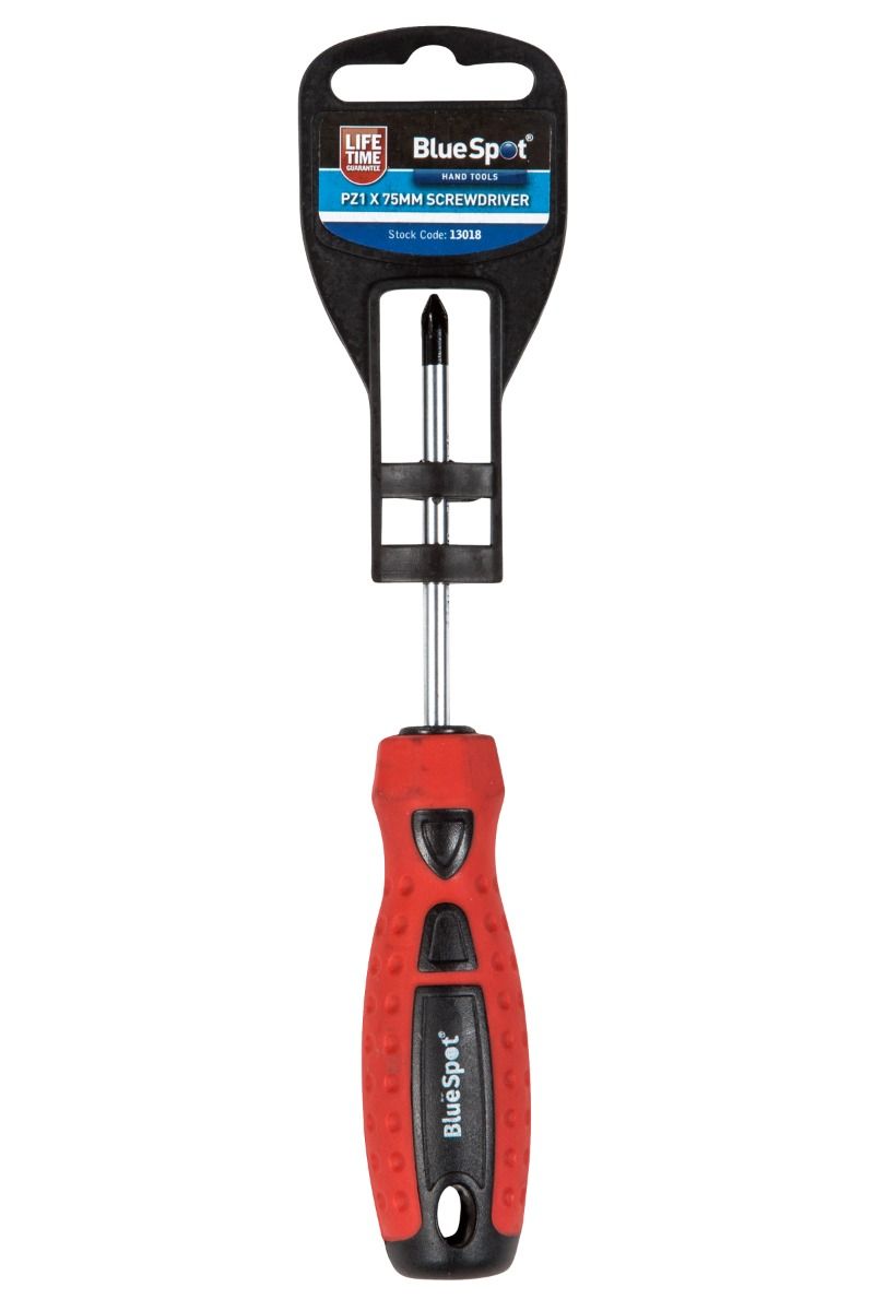 BlueSpot PZ 1 x 75mm Screwdriver With A Manufacturers LifeTime Guarantee 13018