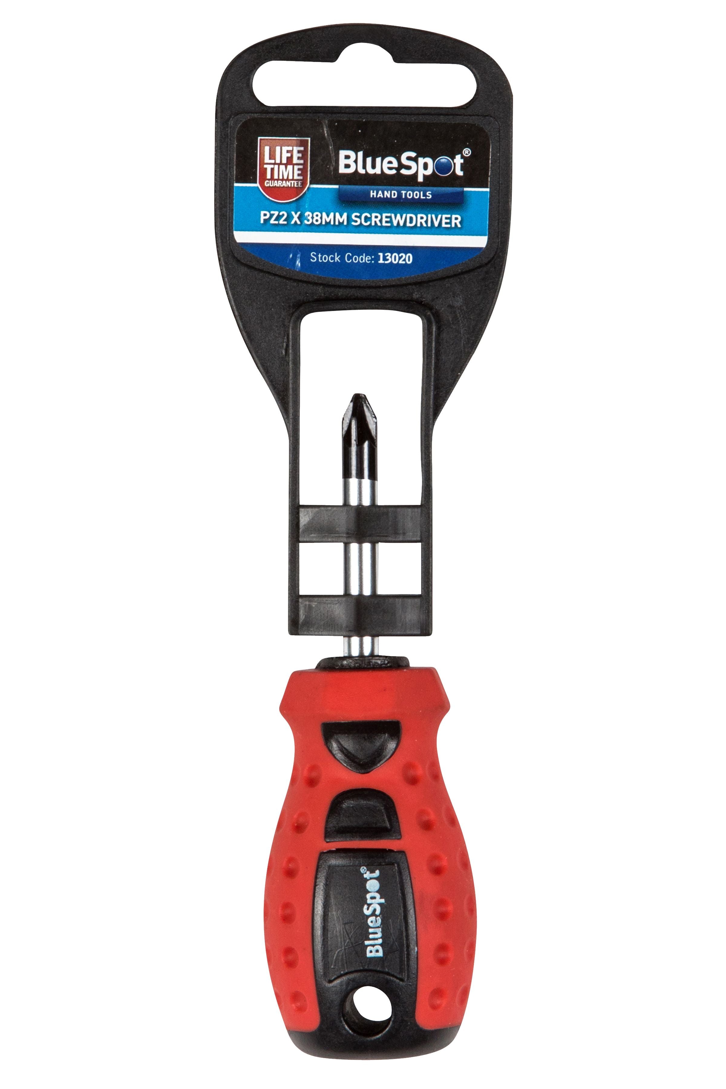 BlueSpot PZ 2 x 38mm Screwdriver With A Manufacturers LifeTime Guarantee 13020
