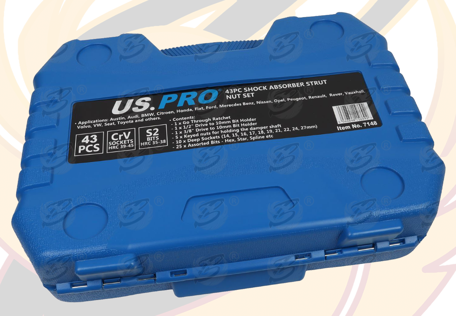 US Pro 43 Piece Shock Absorber Strut Nut Set  7148