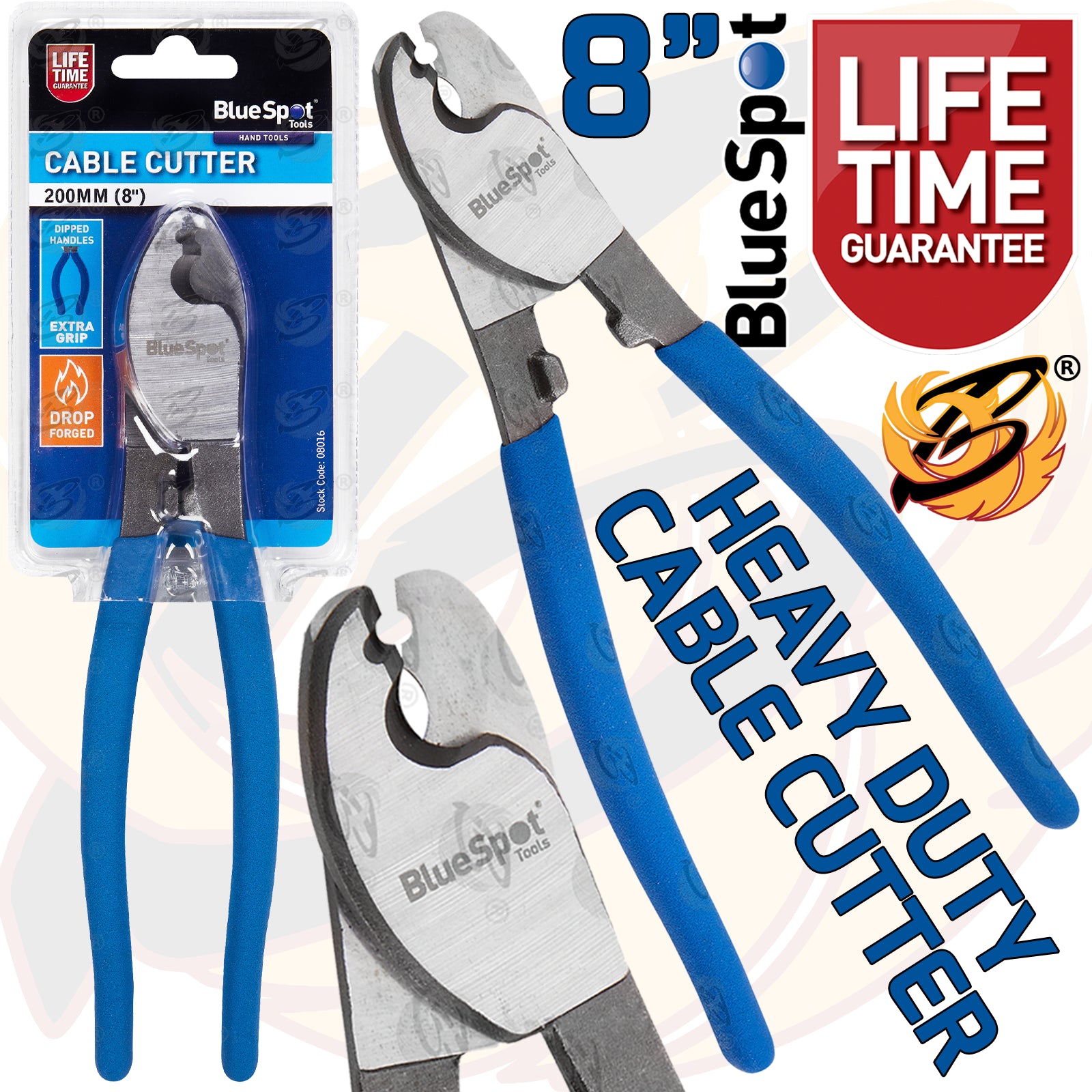 BLUESPOT HEAVY DUTY 8" CABLE CUTTER