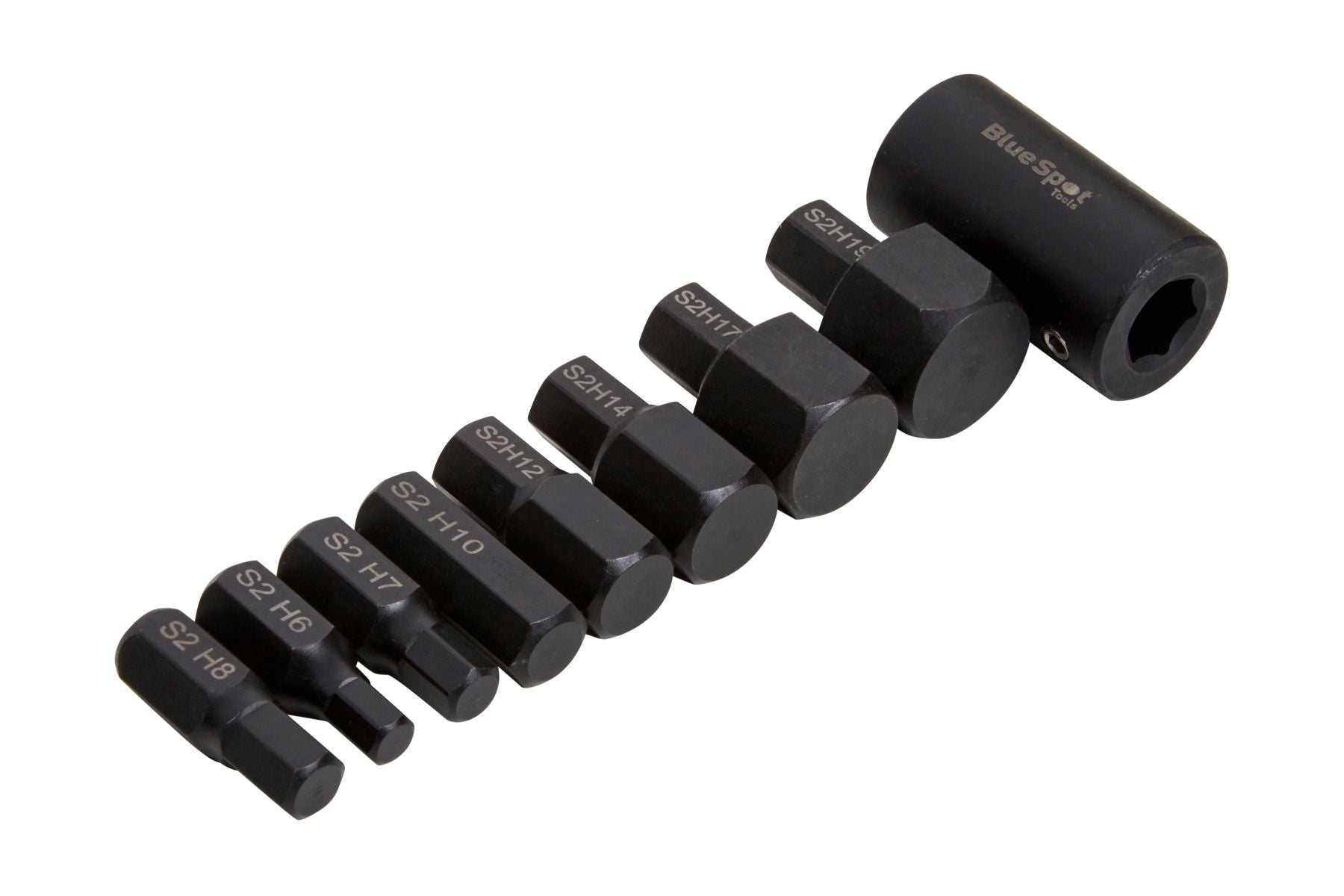 BlueSpot 9 Piece 1/2" Drive Impact Hex Bit Sockets H6 - M19 With A Manufacturers LifeTime Guarantee 01485