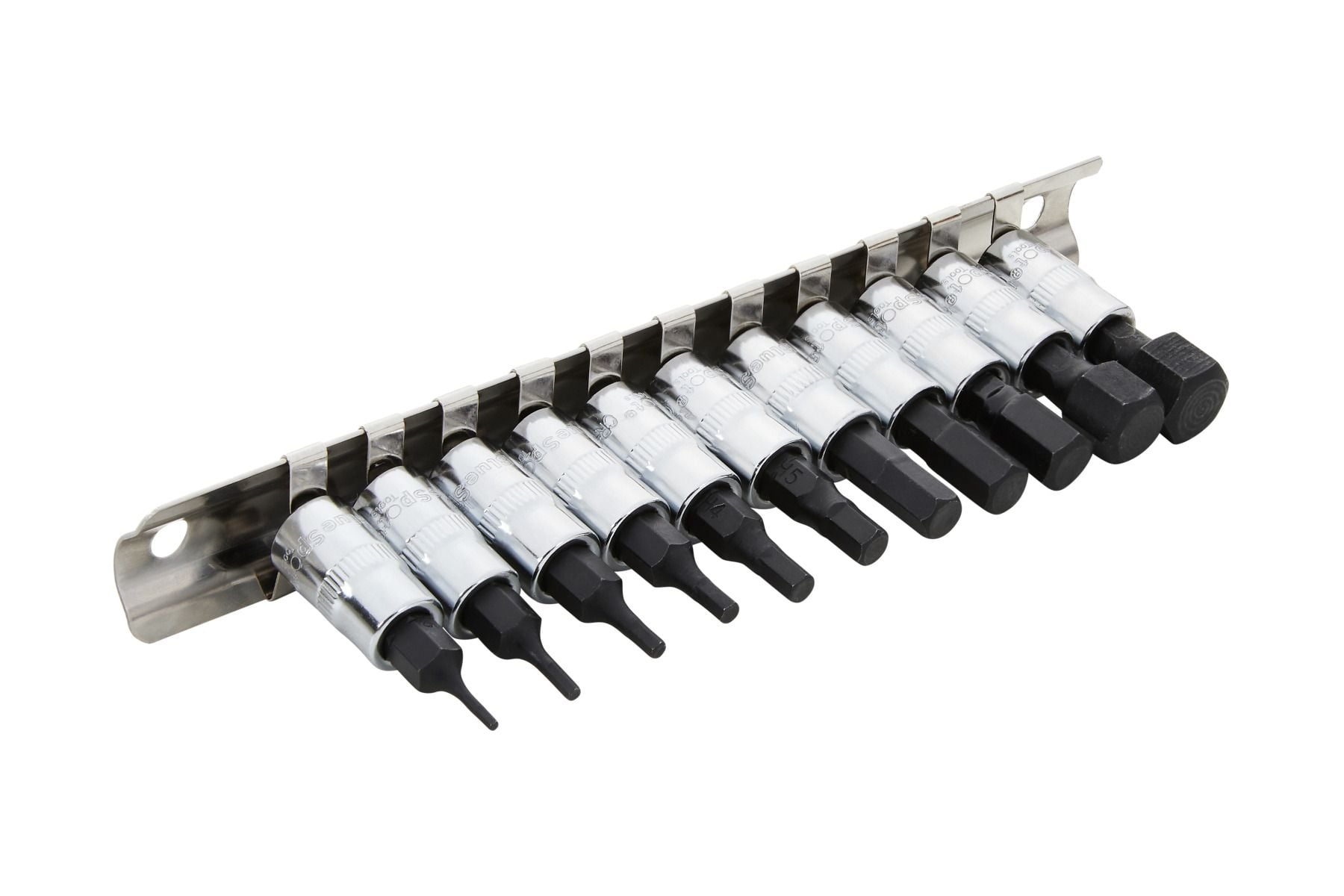 BlueSpot 11 Piece 1/4" Drive Hex Socket Bit Set ( H1.5 - H11 ) With A Manufacturers LifeTime Guarantee 01488