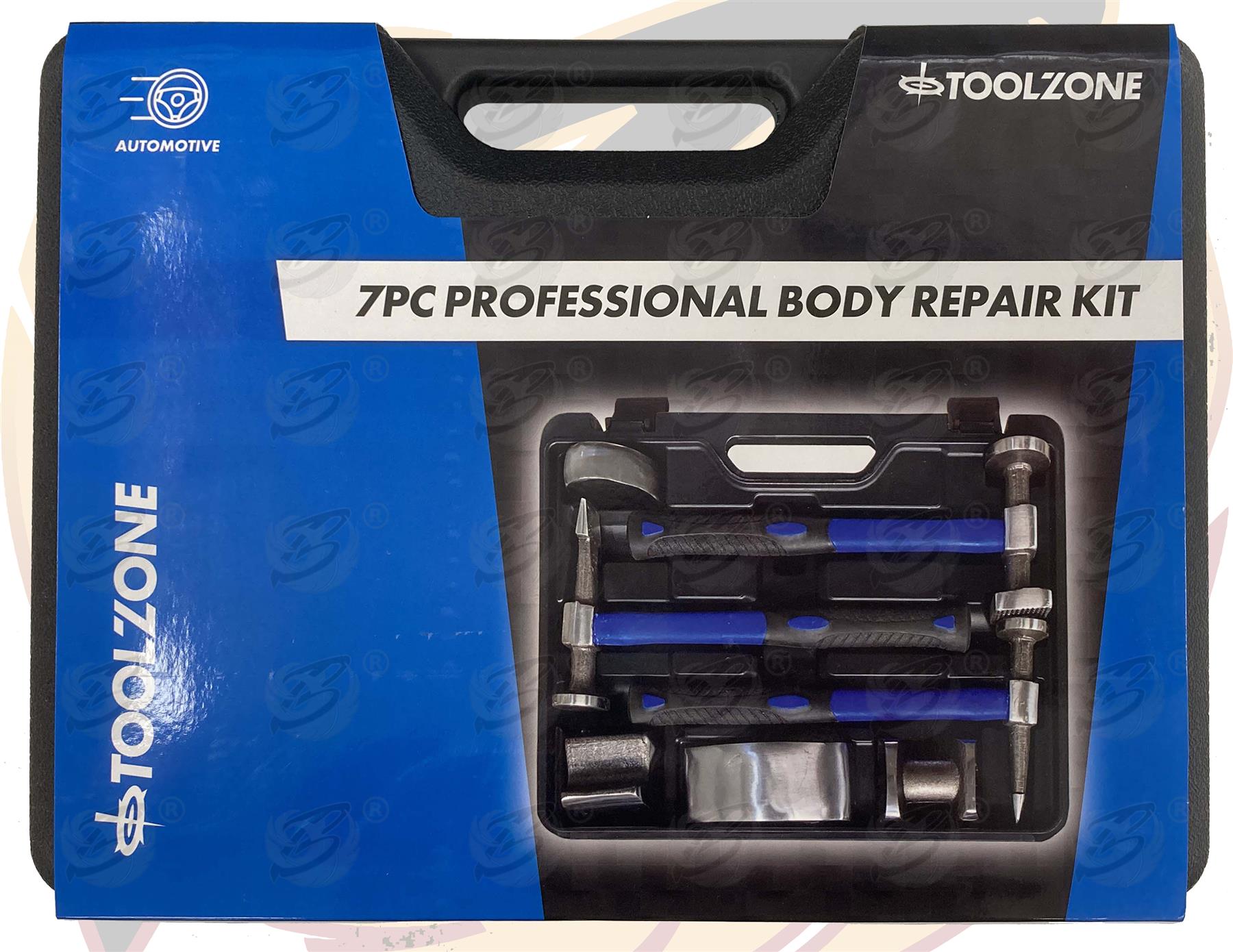 TOOLZONE 7PCS 70% FIBREGLASS BODY DENT REPAIR KIT