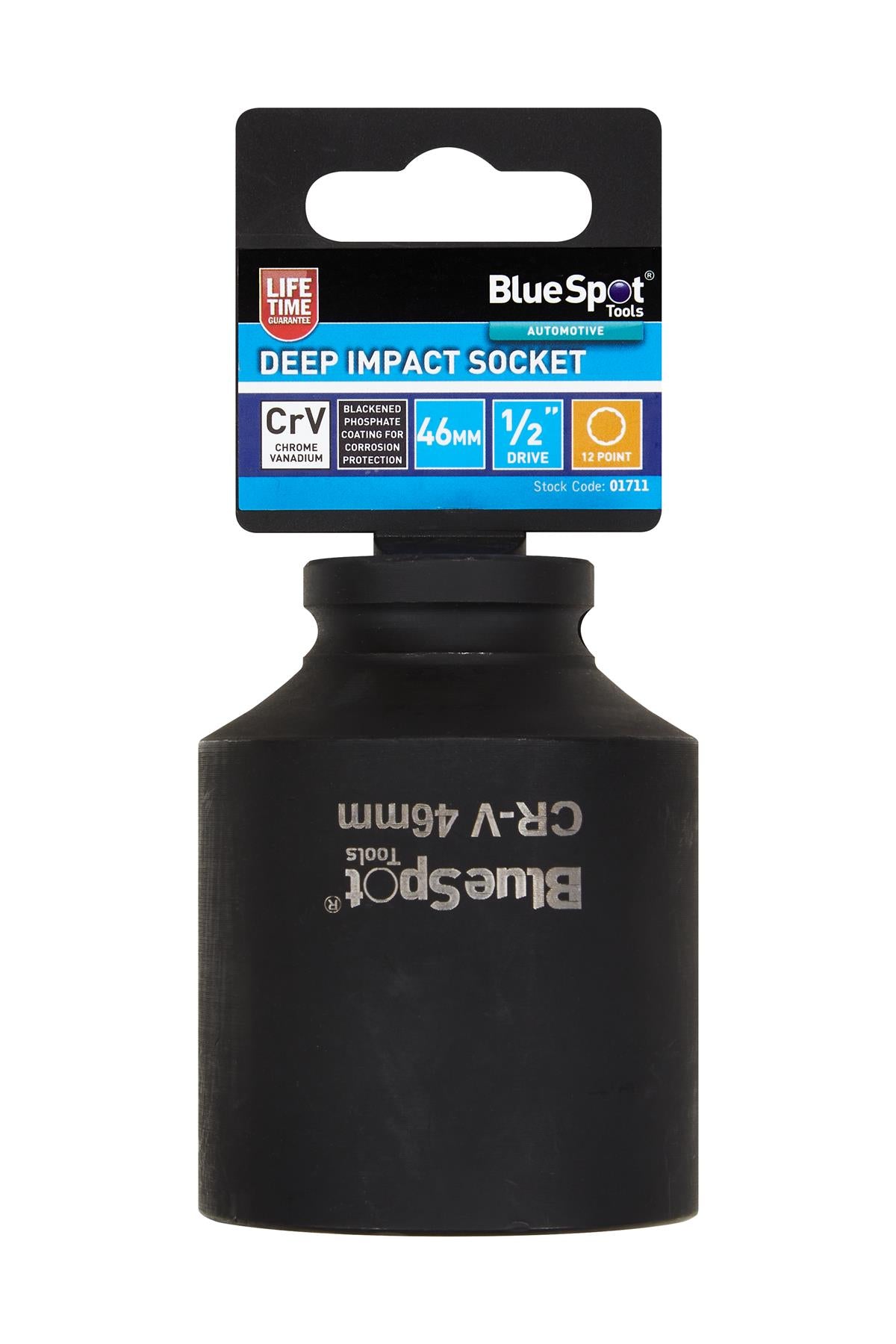 BlueSpot 46mm 1/2" Drive 12 Point Deep Impact Socket  01711