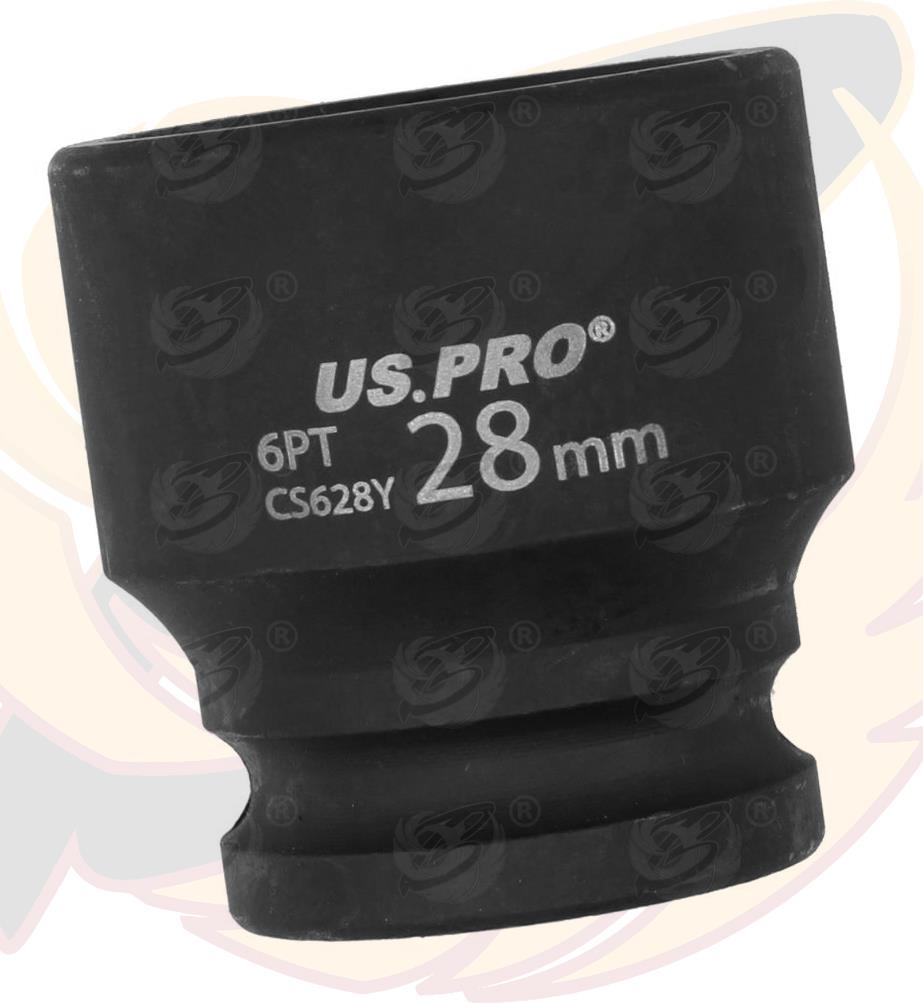 US Pro 28mm 1/2" Drive 6 Point Shallow Impact Socket ( 3828 )