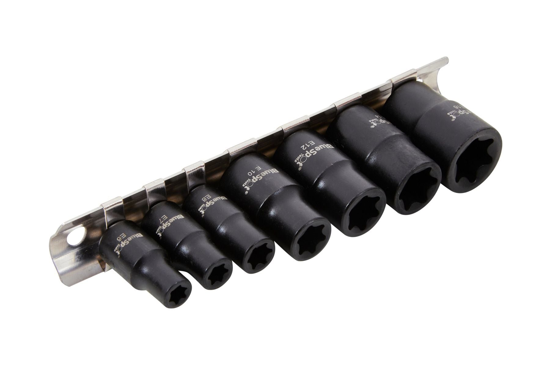 BlueSpot 7 Piece 1/4"-3/8" Impact E Torx Sockets ( 01592 )