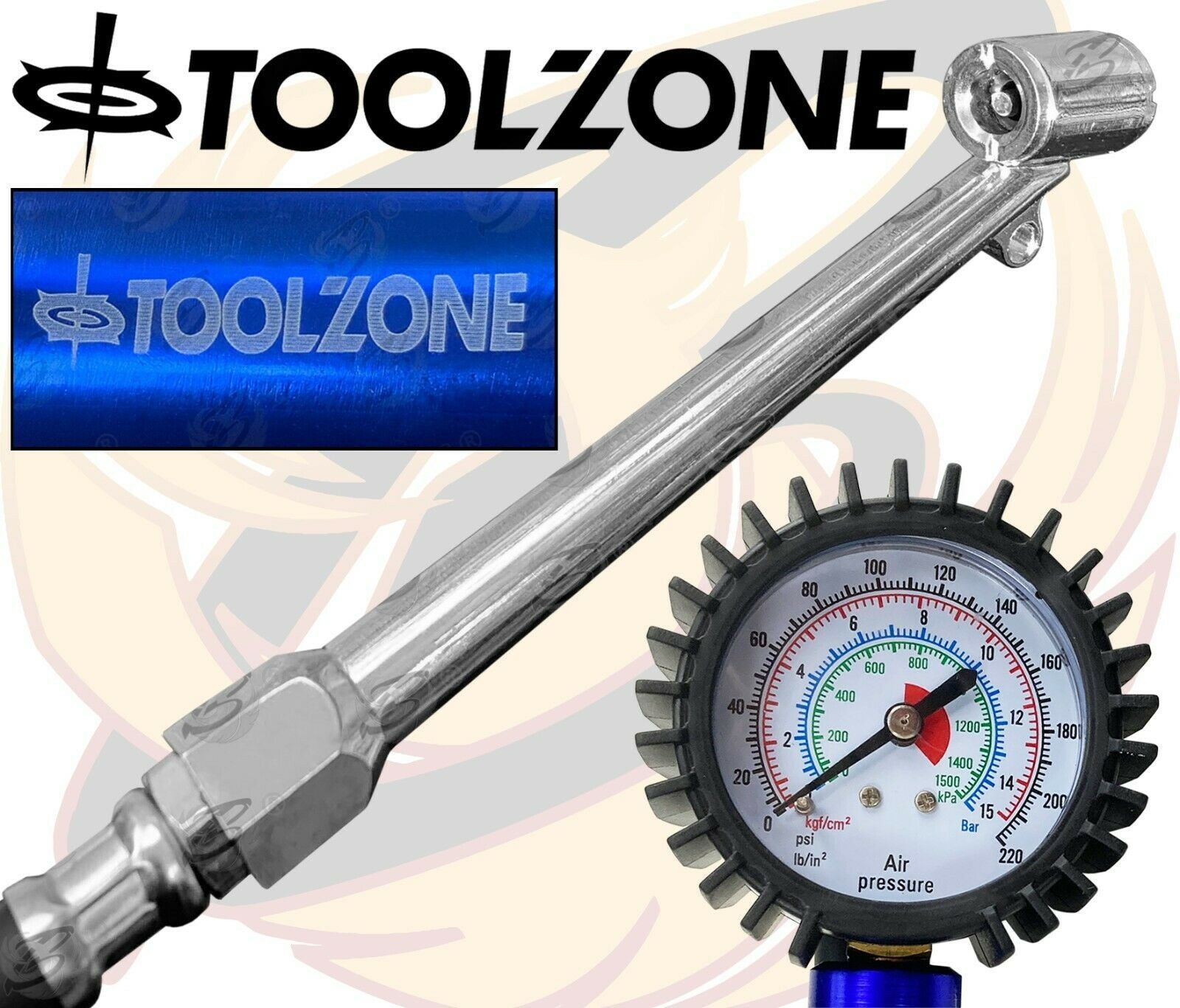 Toolzone 220Psi Tyre Inflator ( AU361 )