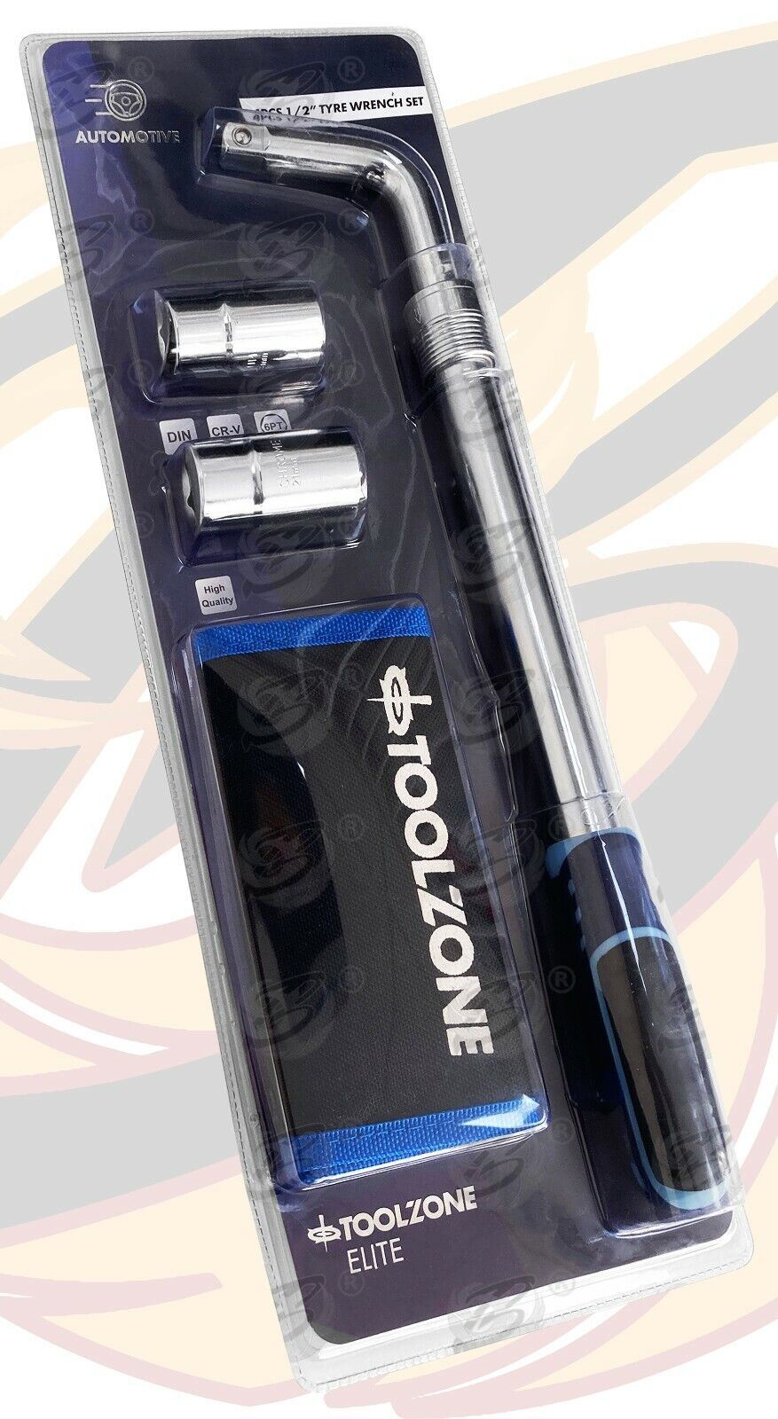 Toolzone 1/2" Drive Extendable Tyre Wrench 17mm - 23mm ( AU348 )