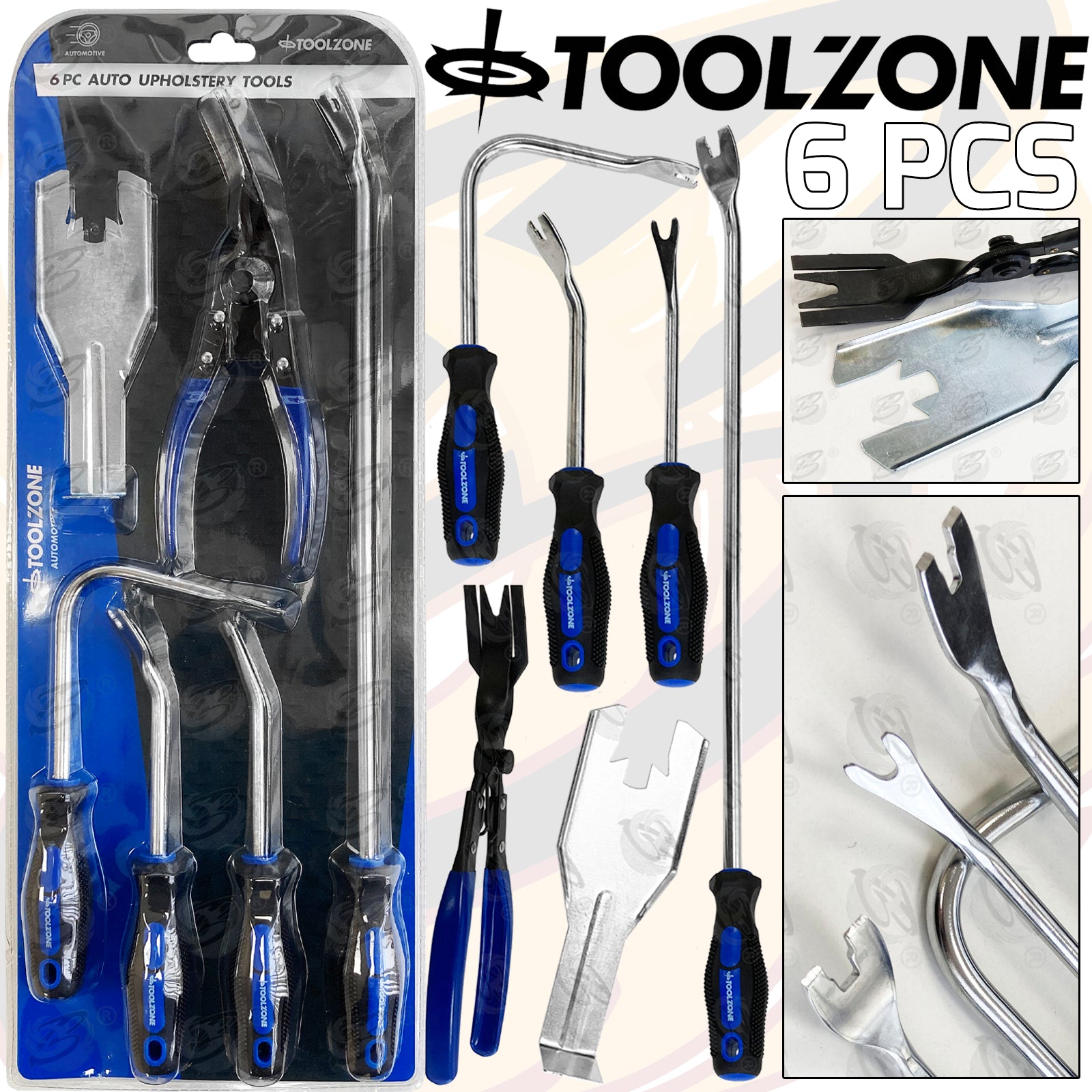 TOOLZONE 6PCS DOOR PANEL & TRIM REMOVER