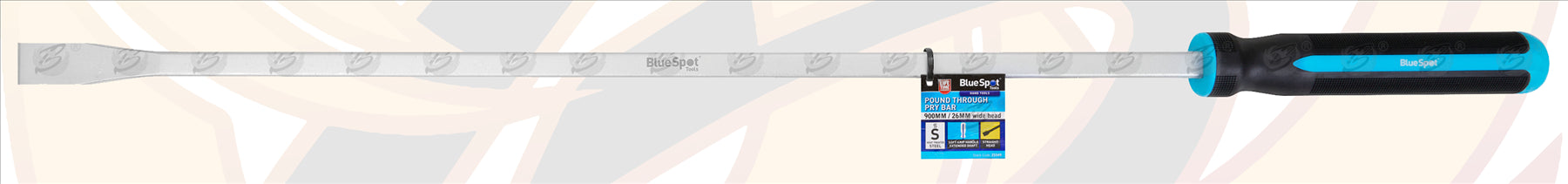 BLUESPOT 36" EXTRA LONG STRAIGHT & ANGLED GO - THROUGH PRY BAR