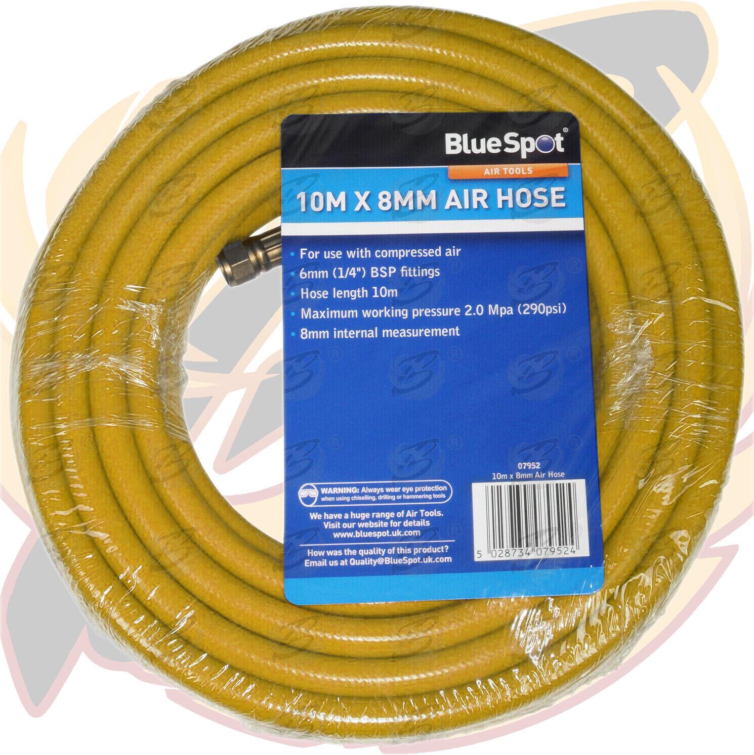 BlueSpot 10M ( 33 Foot ) 1/4" Bs Point Air Line Hose 07952