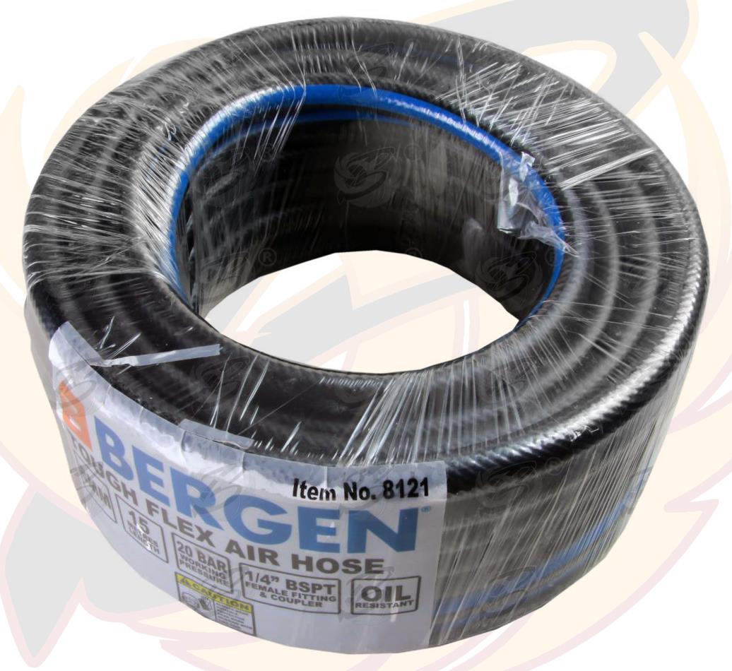 BERGEN 15M ( 50FT ) 3/8" BSPT AIR LINE HOSE