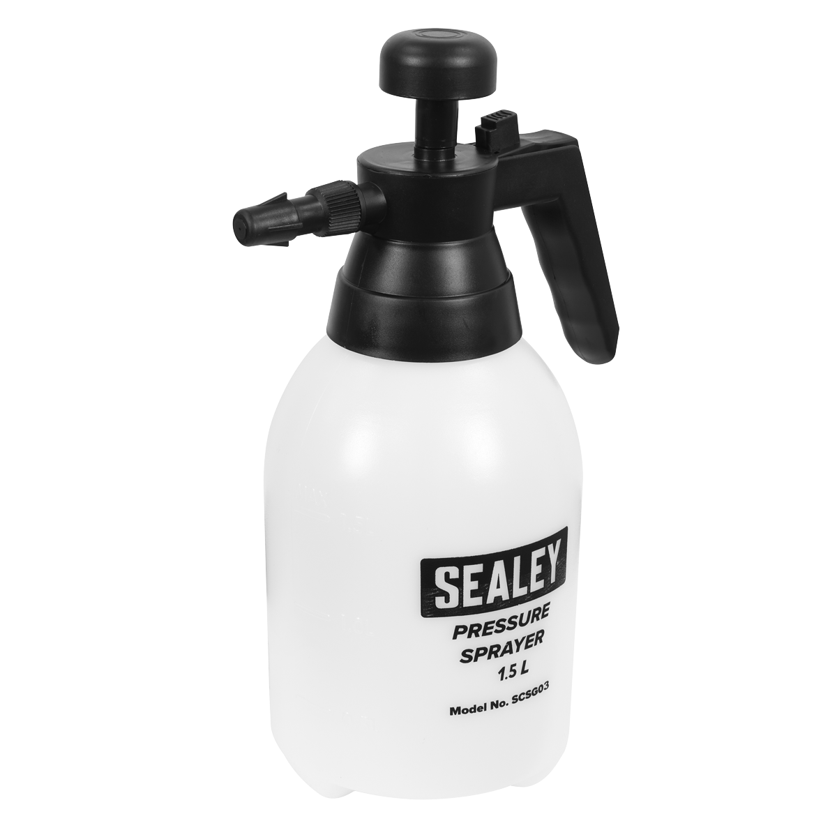 Sealey 1.5 Litre Pressure Sprayer with Viton Seals For Brake Cleaner, Penetratiing Oils, Detergents Etc...  SCSG03