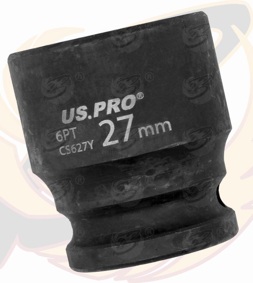 US Pro 27mm 1/2" Drive 6 Point Shallow Impact Socket ( 3827 )