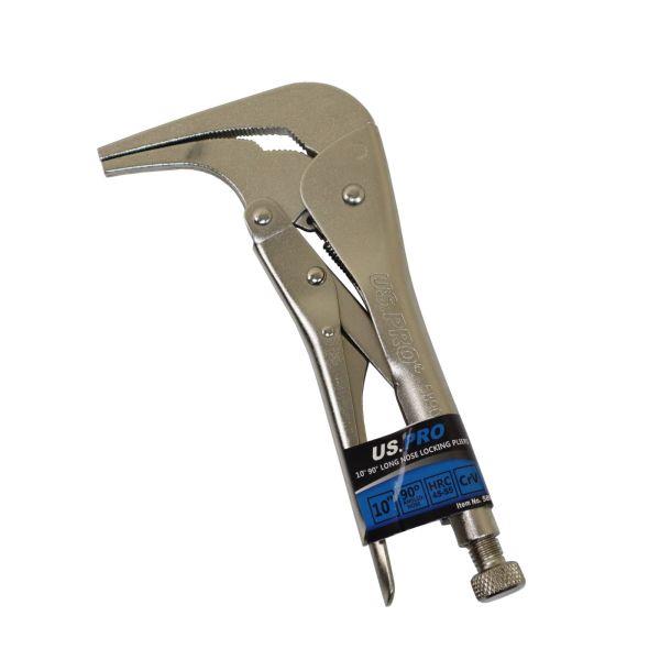 US Pro 10 Inch 90° Long Nose Locking Pliers  5890