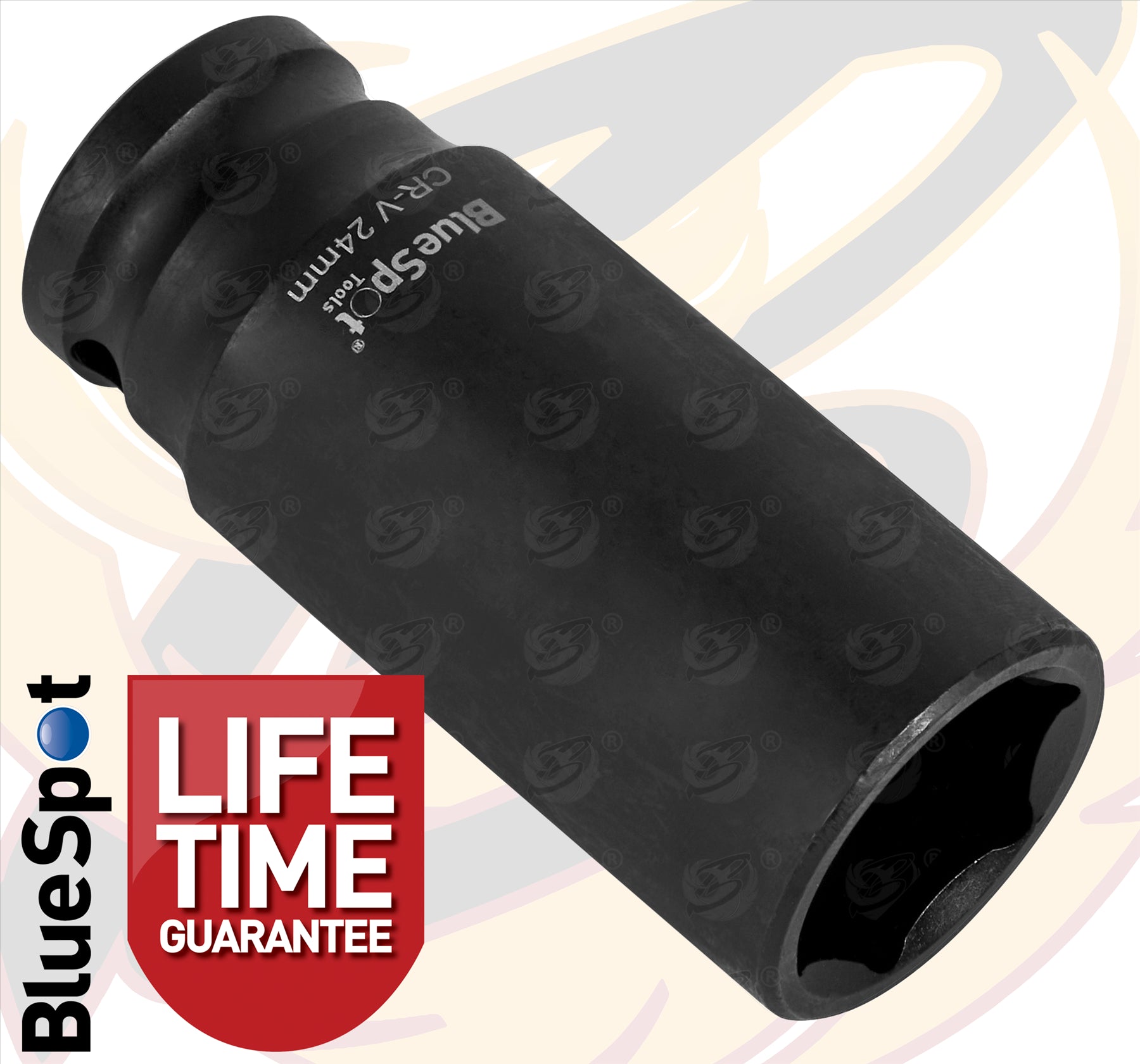 BLUESPOT 24MM 1/2" DRIVE 6 POINT DEEP IMPACT SOCKET ( SINGLE )