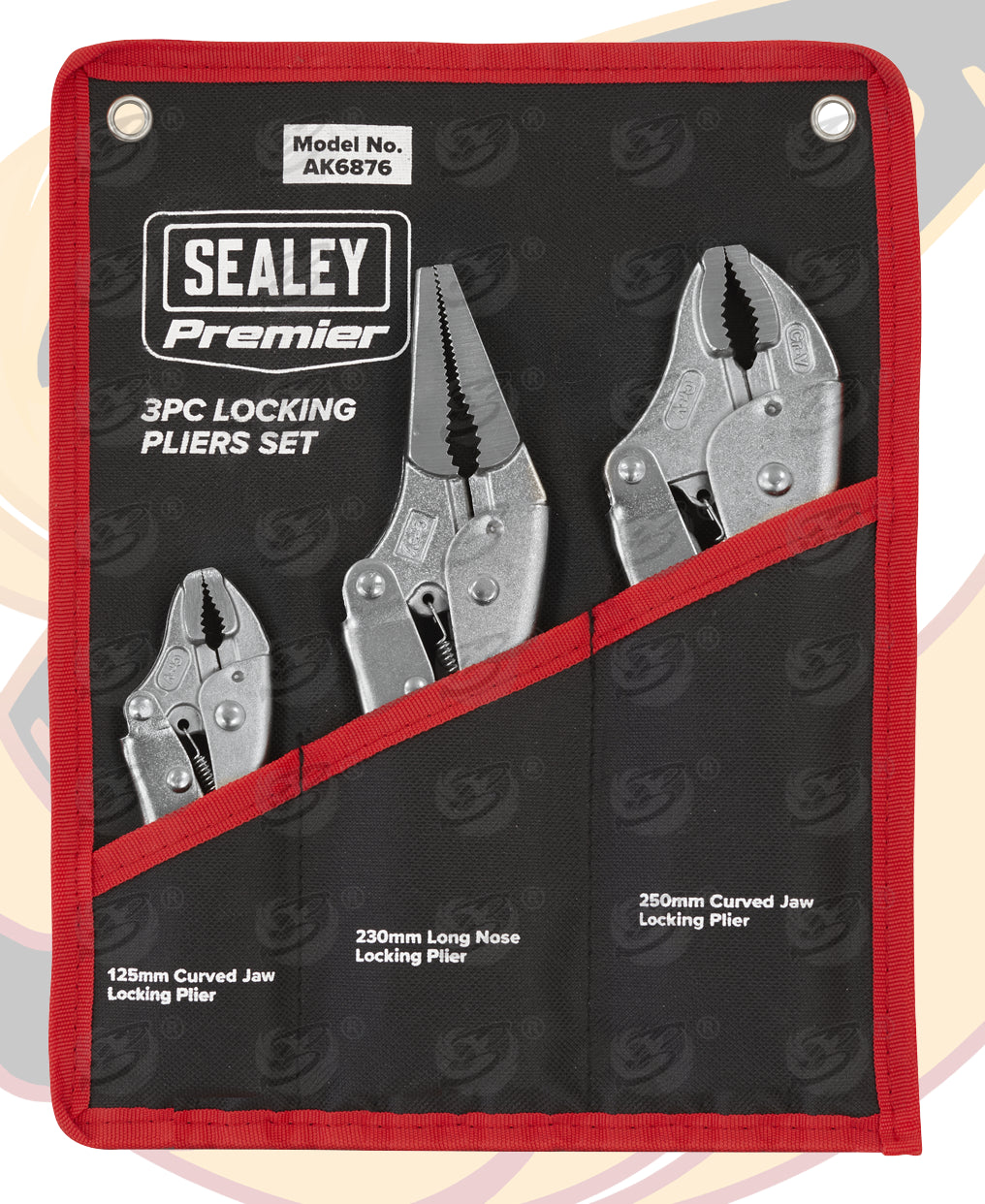 SEALEY 3PCS LOCKING PLIER SET